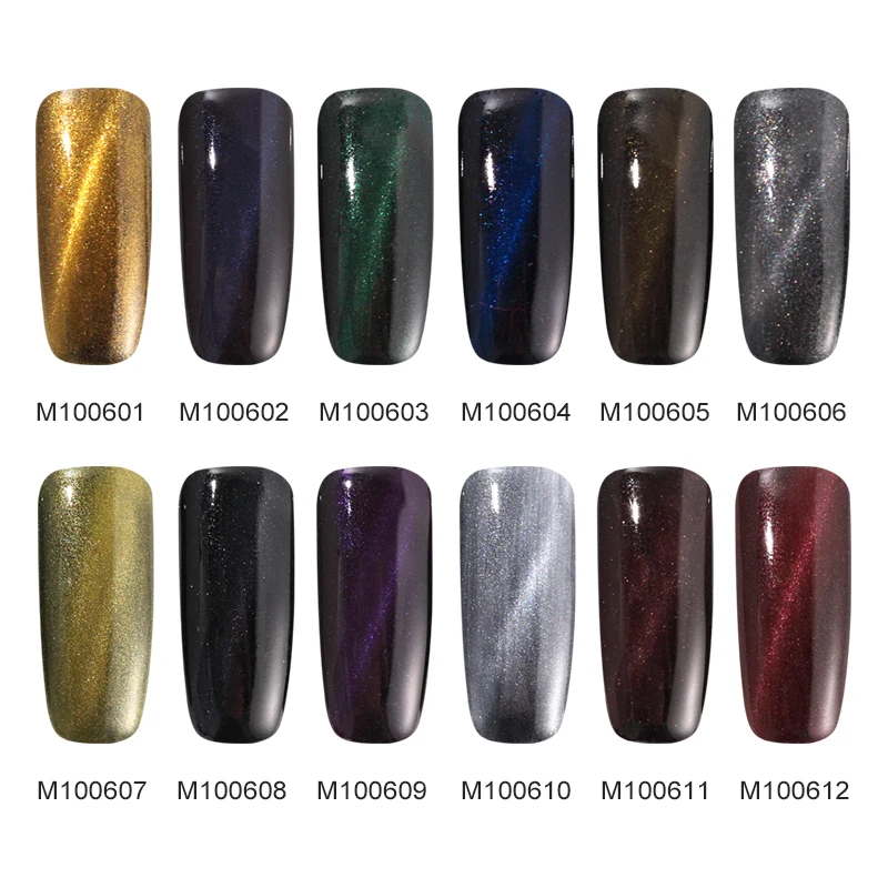 ROSALIND Новый кошачий глаз блеск для ногтей Хромовая пудра 3D эффект дизайна