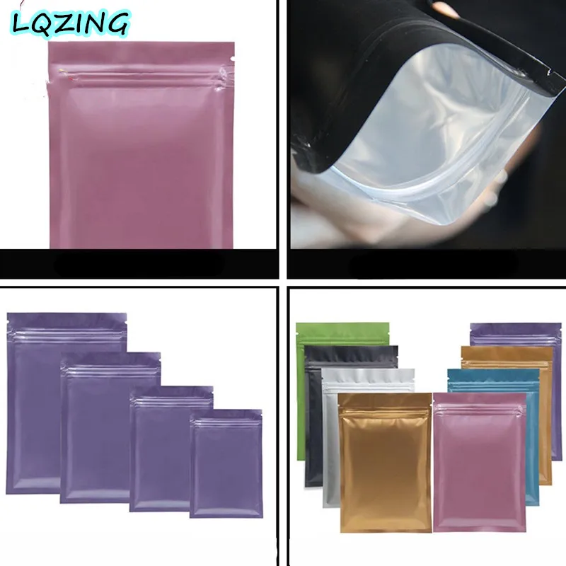 10 шт 7x10 см цвет Алюминиевая фольга майларовые сумки Мини Ziplock сумка набор