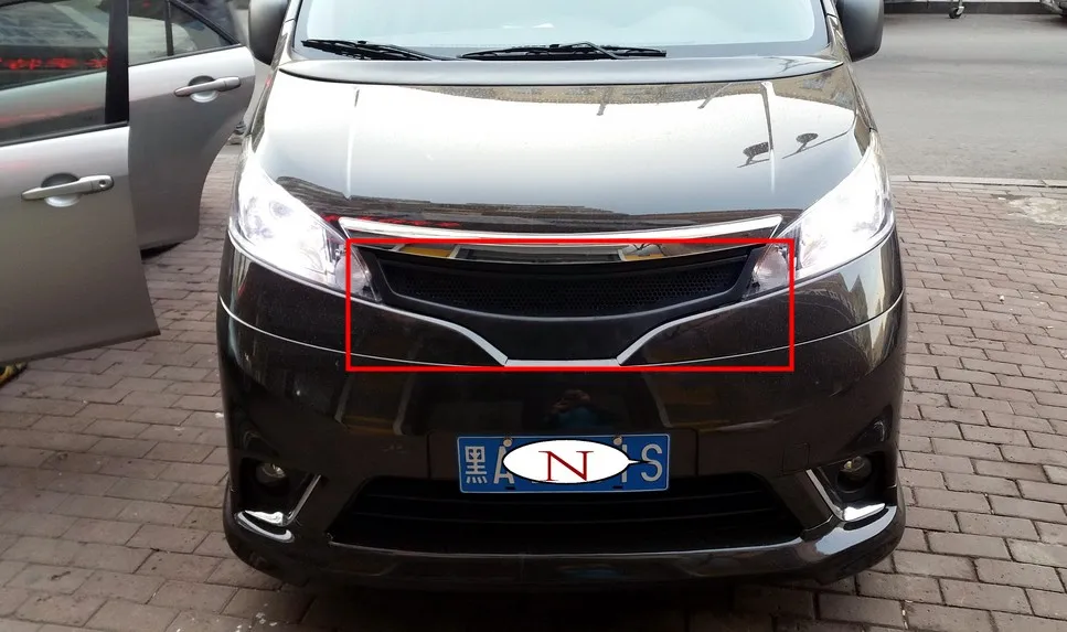 2010-2013 Подходит для Nissan NV200 автомобильный передний бампер сетчатая решетка Вокруг отделки гоночных Грилей