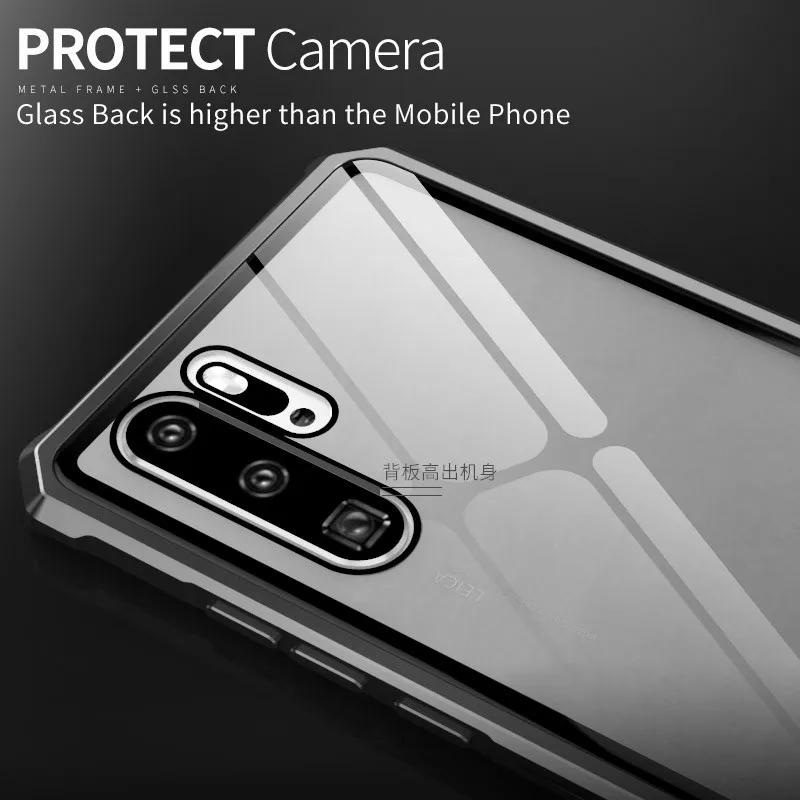 Роскошный высококачественный алюминиевый металлический бампер + прозрачная