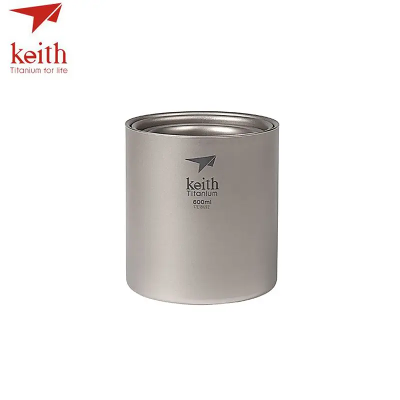 Keith 4 шт./компл. двойная стена из титана Фотоэлементы посуда для напитков