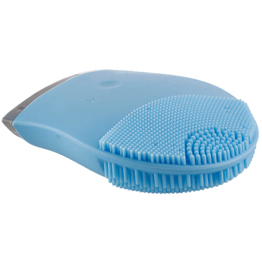 Миниатюрная силиконовая ультразвуковая Вибрирующая щетка для макияжа глубокая