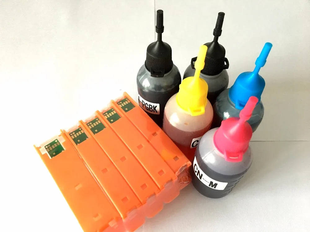 PGI 570 CLI 571 набор чернил для Canon TS5050 TS5051 TS5053 TS5055 TS6050 TS6051 TS6052 принтер 5 видов цветов PGBK
