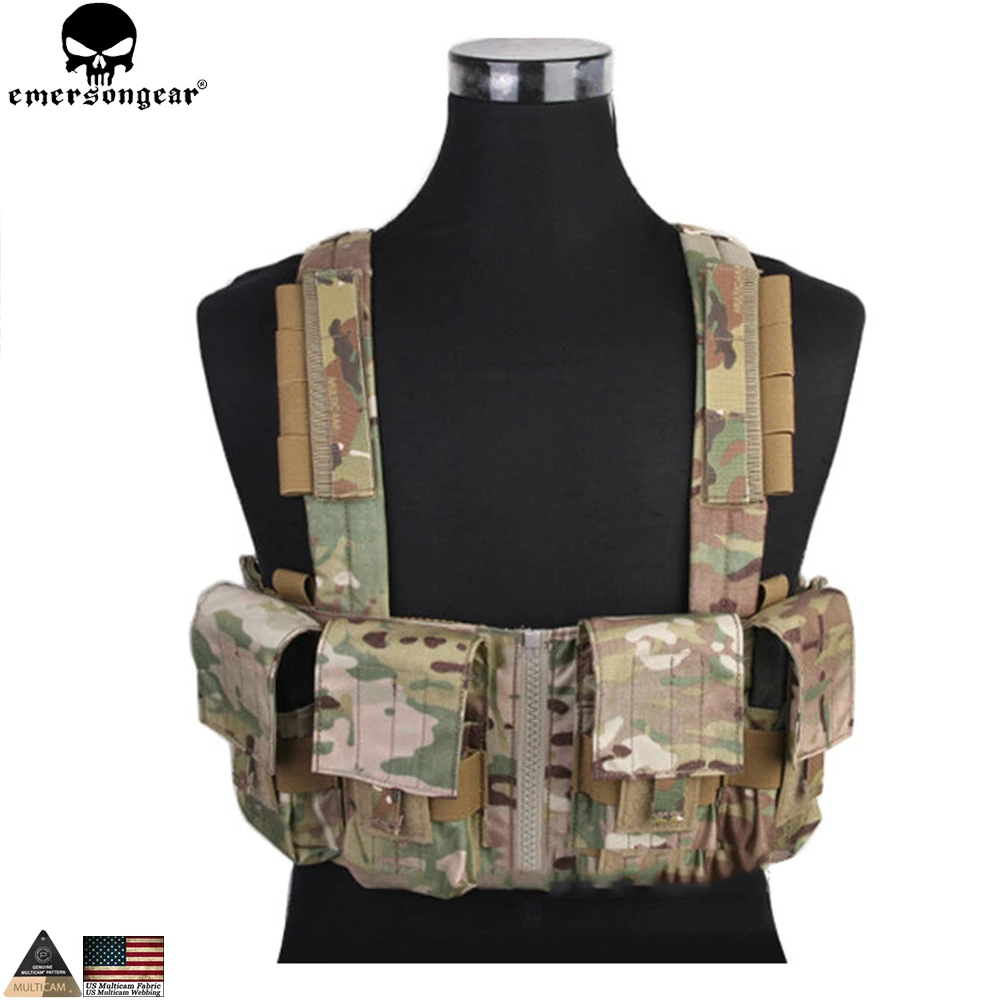 EMERSONGEAR LBT1961K Style 7.62 Tactical Chest Rig Airsoft Combat Molle Vest EM2978