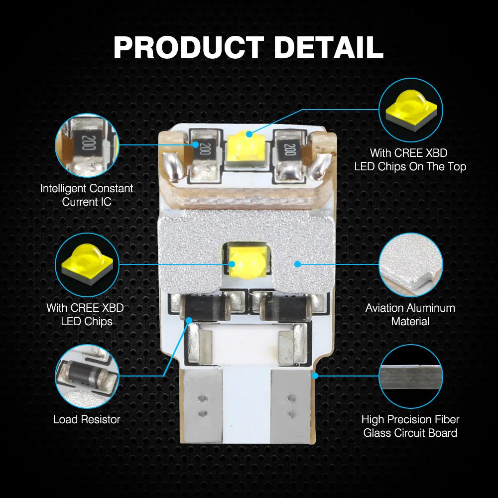 NOVSIGHT T10 W5W светодиодный 6500 к Автомобильный светодиодный светильник Интерьер светильник T10 W5W 194 168 Белый купол светильник для автомобильных аксессуаров светильник