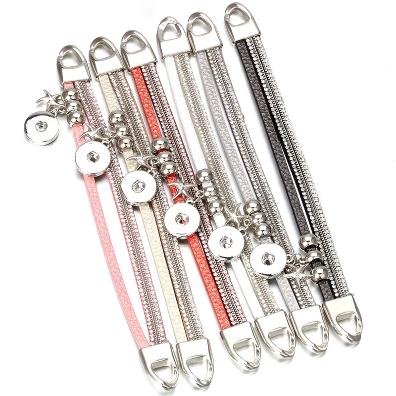 6 цветов новый кожаный браслет стразы/браслет в богемном стиле браслеты из бисера