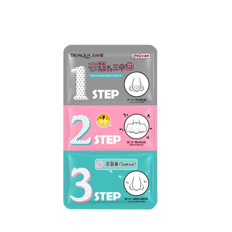 3 шага к удалению черных точек корейская косметика маска для лица свинка носа
