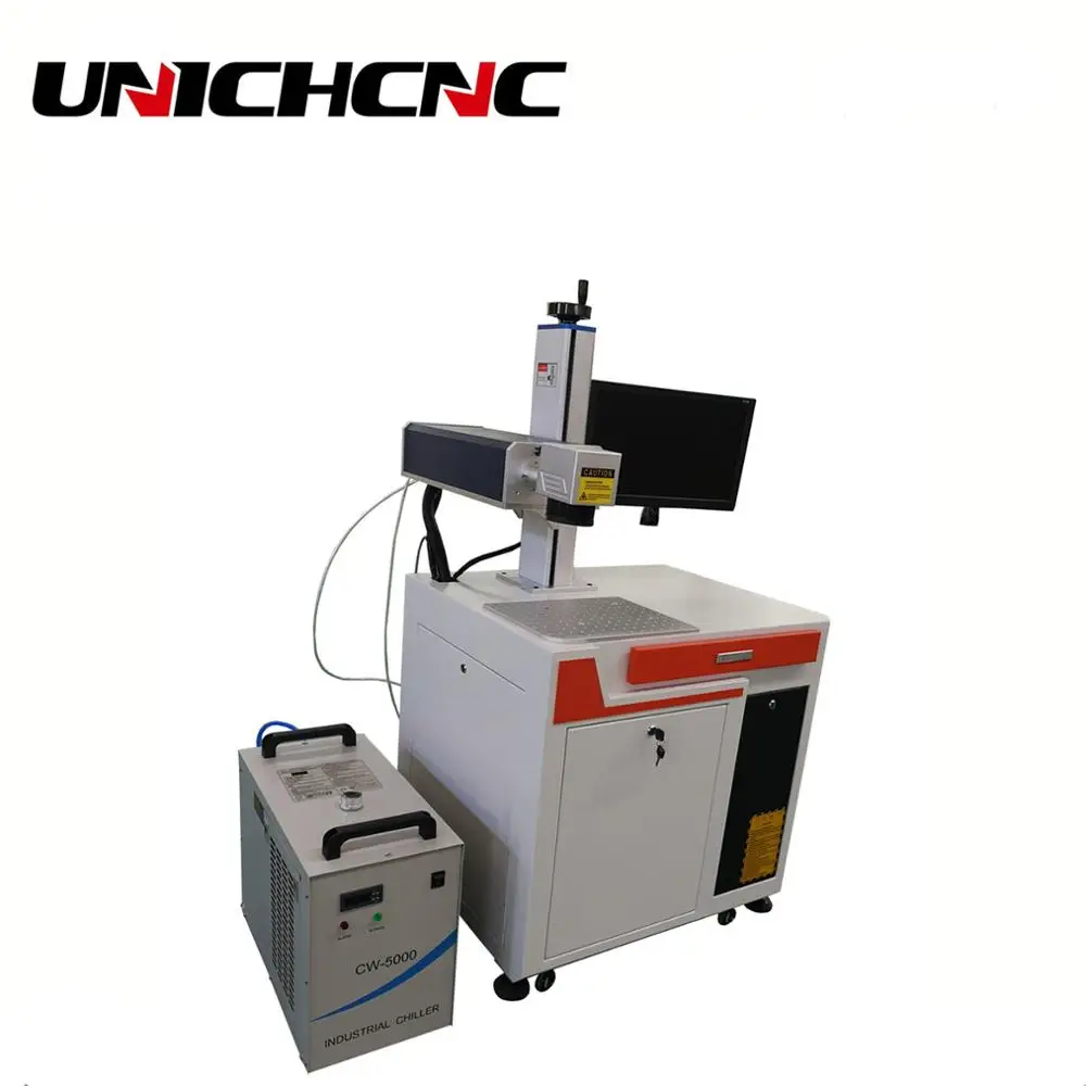 UNICHCNC лучшая гравировальная УФ лазерная маркировочная машина 3 Вт 5 для дерева