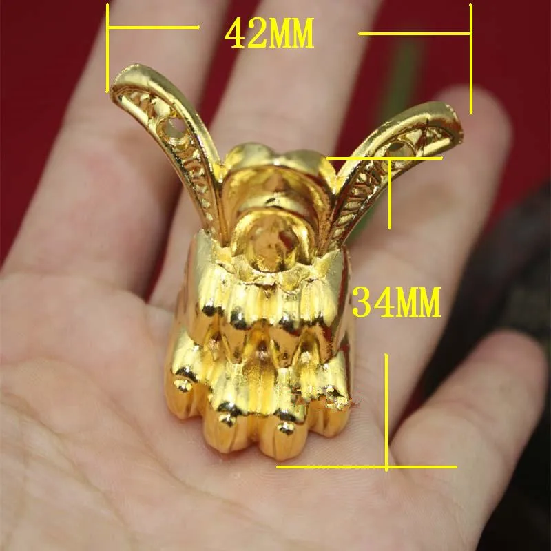 

Vintage Wooden Box Beast Feet Gold Cabinet Corner Zinc Alloy Tiger Footing,Decoration Legs 42*34mm 12Pcs