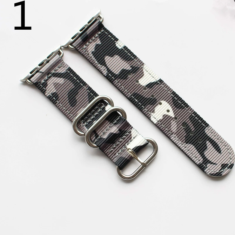 MERJUST AAA Quality Fashion Sport Camo Nylon Watchband correa Apple Watch Series 1 2 3 4 Bracelet 38mm 40mm 42mm 44mm Iwatch