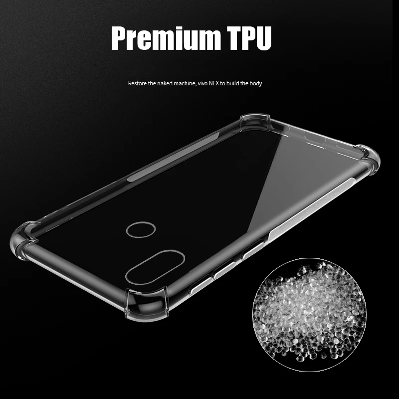 Air Cushion Shockproof Soft TPU Case Xiaomi Redmi Note 7 Pro Crystal Clear Airbags Anti-knock Back Cover Note7 |