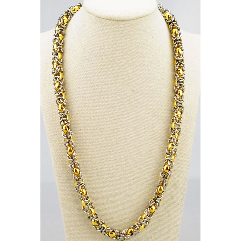 Лидер продаж бесплатная доставка ожерелье из чистого золота и серебра с большой