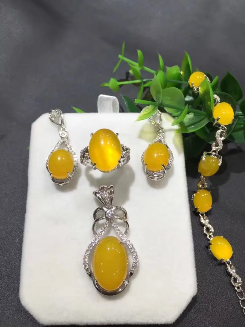 S925 серебро инкрустированные хризантемы куски костюм натуральный лед Хризантема