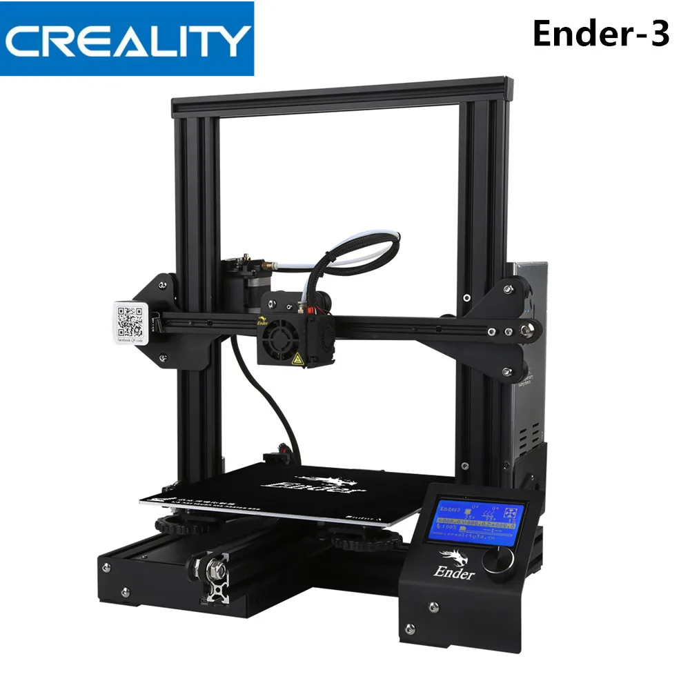 Creality3D Ender 3X/Ender 3 v слот Prusa I3 DIY 3d принтер набор 220x220x250 мм MK10 экструдер 1 75 0 4 сопло 3D