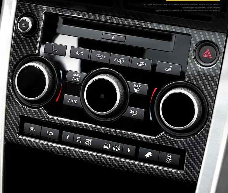 Для Land rover Discovery Спорт 2015 2016 2017 автомобиль-Стайлинг ABS углеродного волокна кнопки
