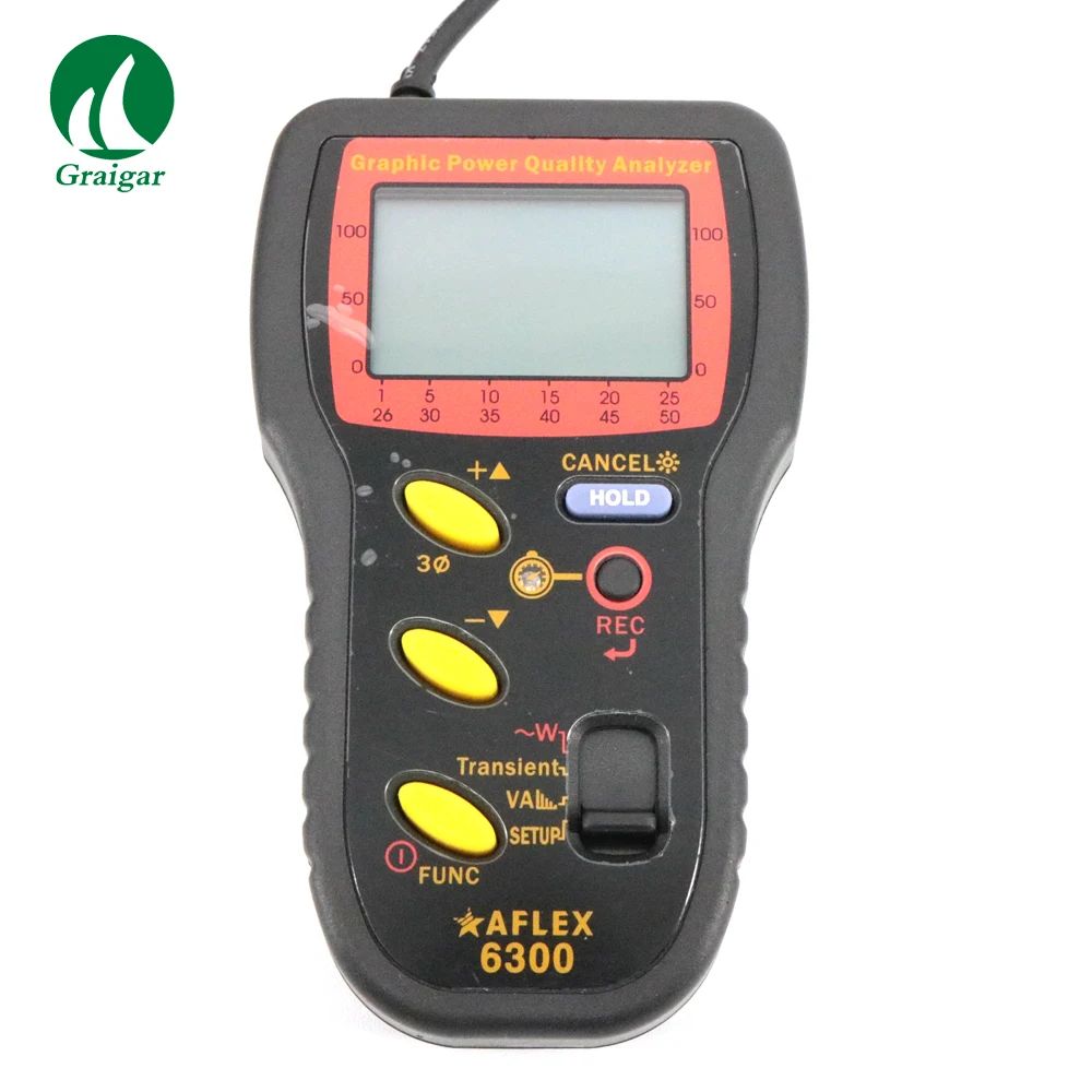

Новый AFLEX-6300 Анализатор качества графической мощности анализатор мощности Дисплей перекрытого напряжения и формы волны тока