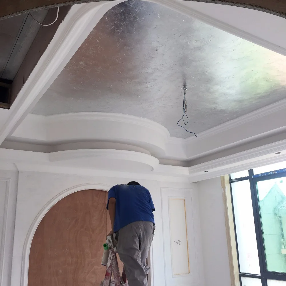 Хорошие алюминиевые листья имитация серебряного листа листы фольги 100 листьев