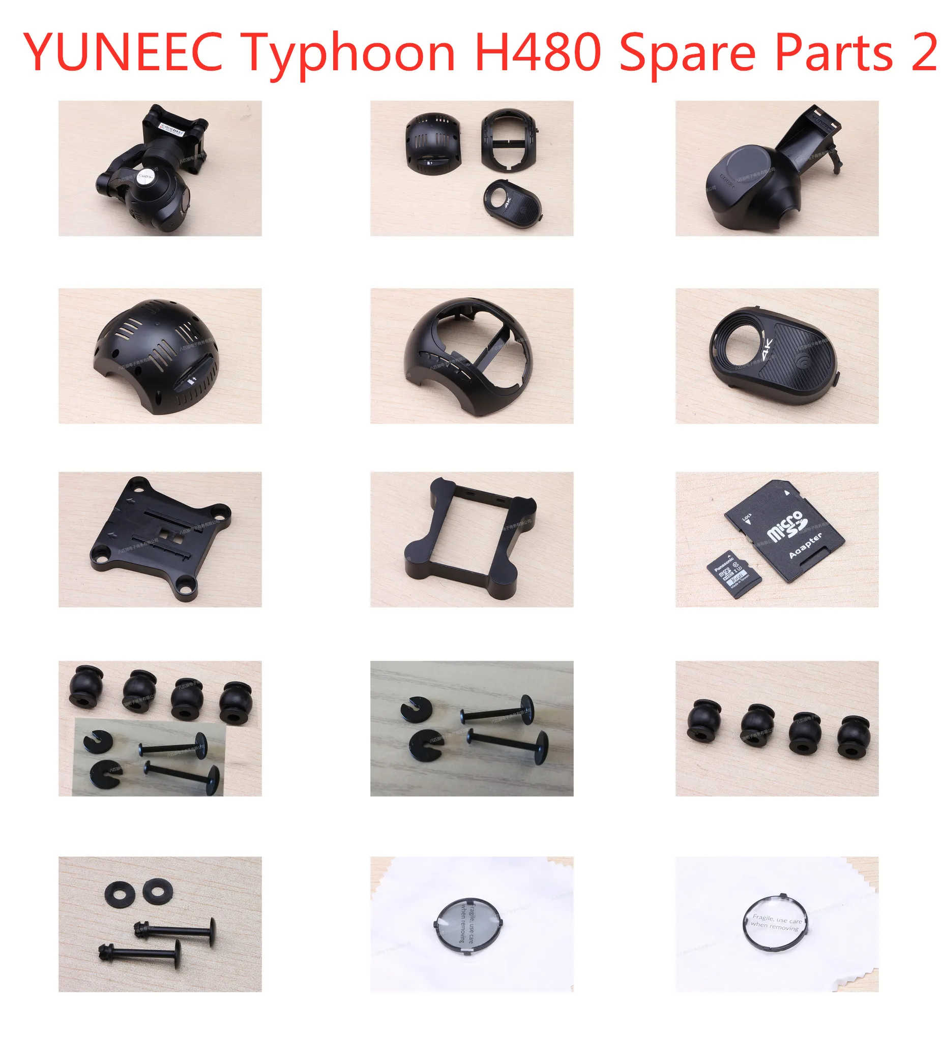 YUNEEC Typhoon H480 запасные части для квадрокоптера CGO3 + PTZ Запчасти камеры резиновый
