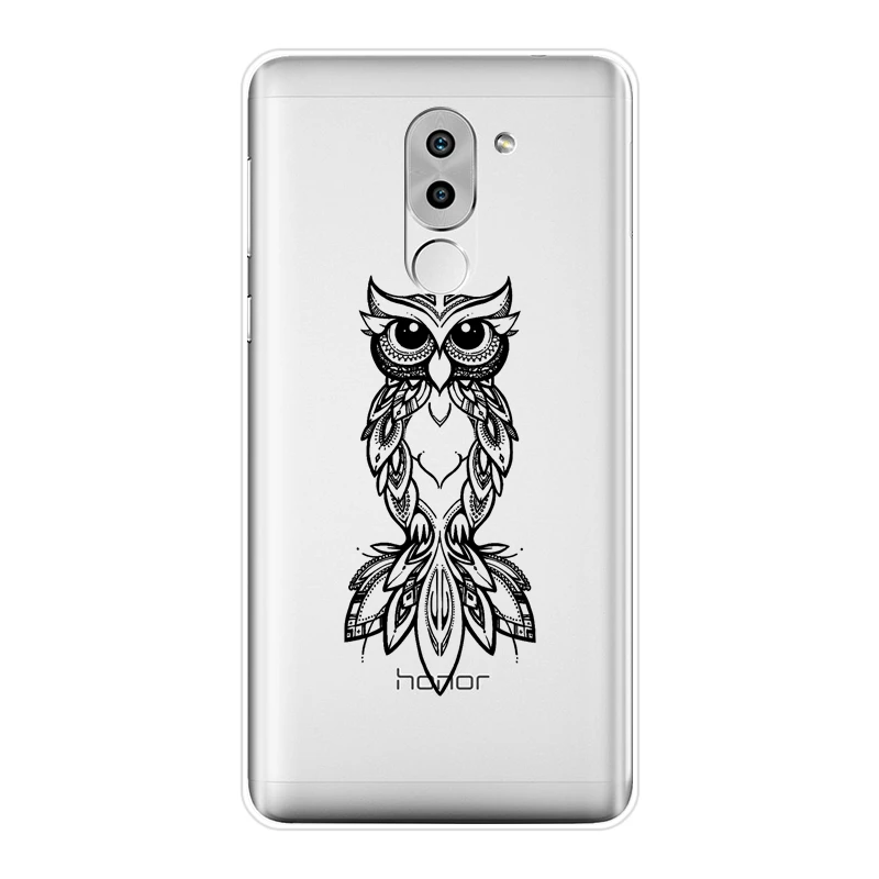 Задняя крышка из ТПУ для Huawei Honor 6 5A 4X 5X 6X мягкий силиконовый чехол телефона с