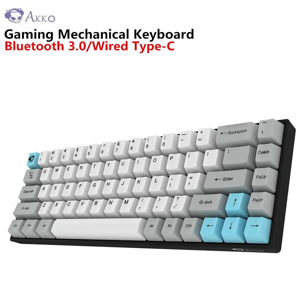 AKKO 3068 игровая Механическая Беспроводная клавиатура Bluetooth 3 0 Проводная тип-c