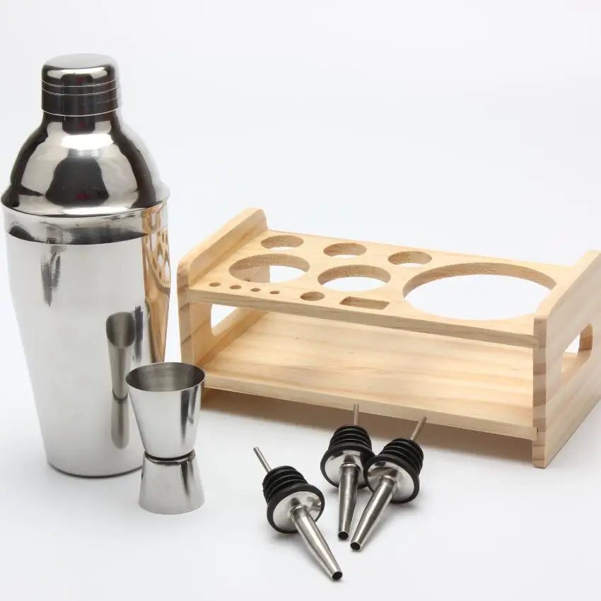 

12pcs Stainless Steel Cocktail Shaker Set Include Drinks Strainer Bottle Opener Maker Mixer Bar Wine Tools Kit