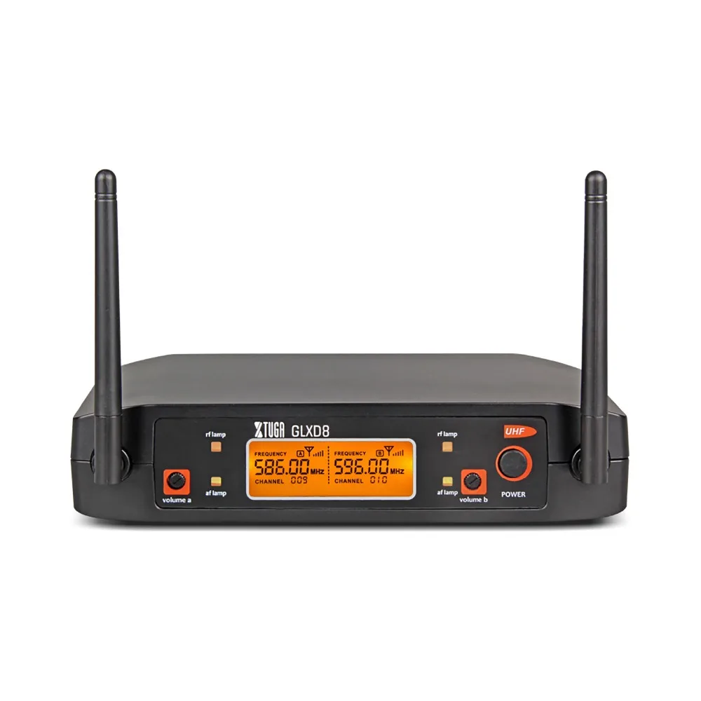 XTUGA GLXD8 портативная микрофонная система УВЧ с чехлом для переноски 2 Boydpack MIC BOX