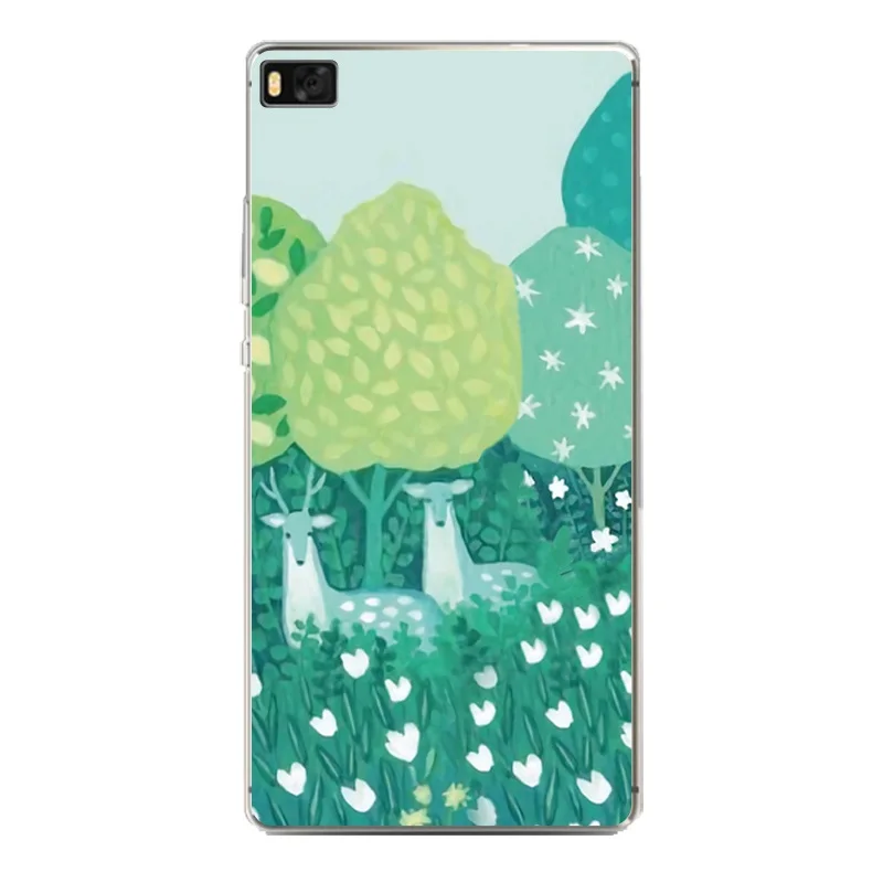 Soft Silicone TPU Phone Case For huawei P10plus P8 P9lite honor 3c 4c 6a 7 8 9 5c fish Horse Scenery Simple Free Shipping | Мобильные