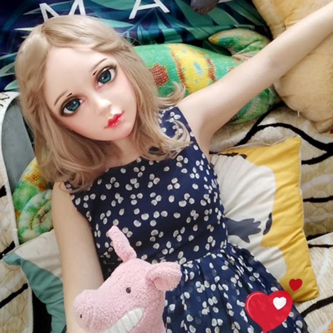 Xian-3) Женская милая девушка Смола половина головы кигуруми BJD глаза кроссдресс в стиле японского аниме маска Лолиты с глазами и парик