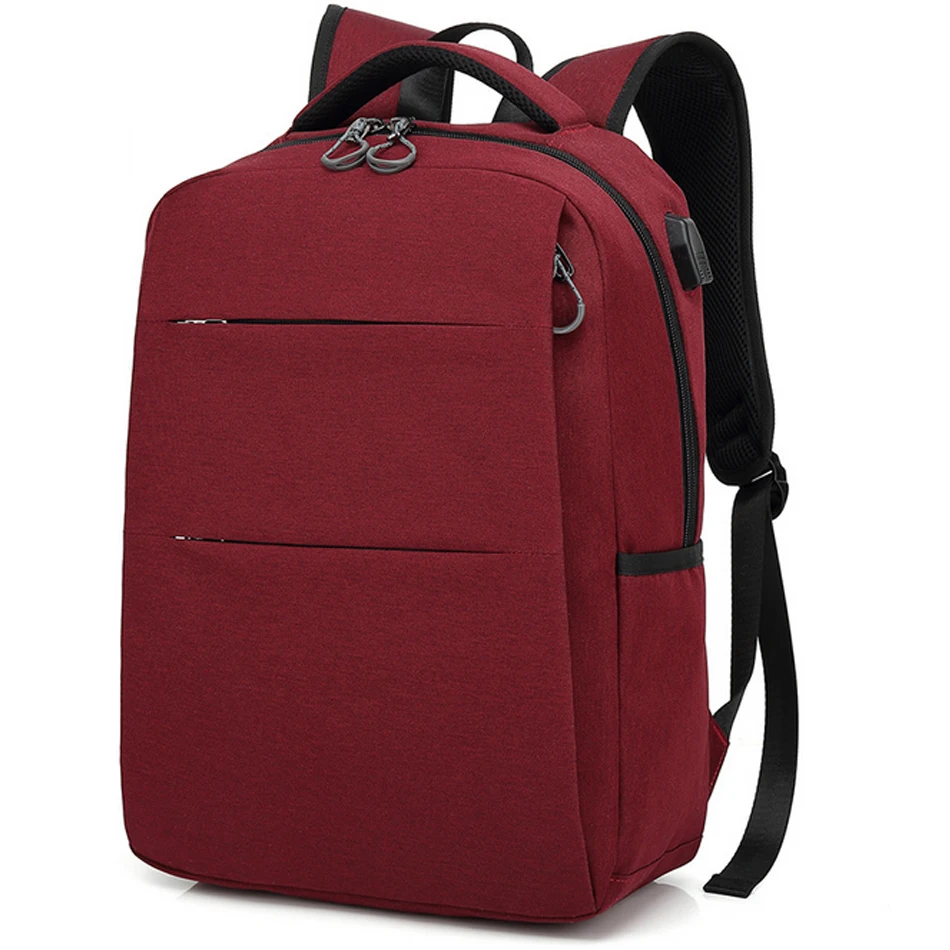 

SUNNY BEACH Brand 2019 Fashion USB Charging Men And Women Business Backpack School Bags Simple Fashion Computer Bags