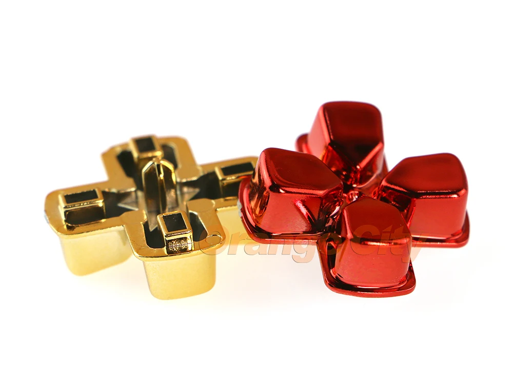 50 шт./лот многоцветные хромированные перекрестные кнопки контроллера для