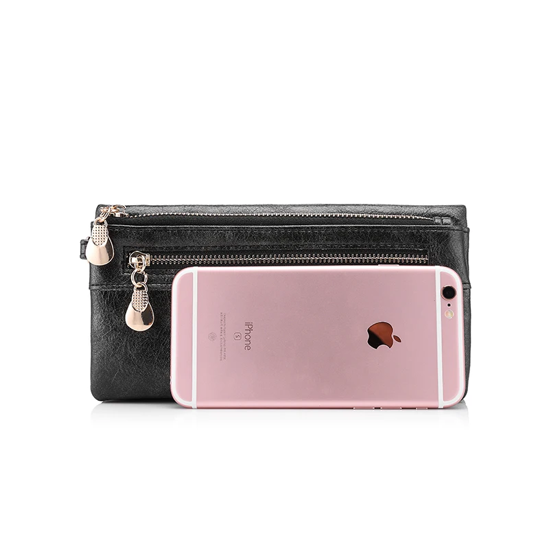 REALER длинный женский кошелек клатч складной на молнии для мобильного телефона и