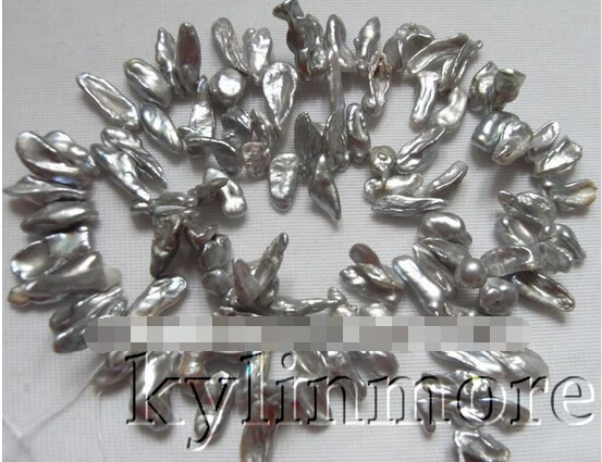 ZCD 321 + 6x14 6x20мм натуральный серый Reborn Keshi Pearl 15 5&quot|keshi pearls|pearl pearlsnatural pearls |