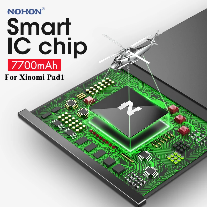 Nohon Аккумулятор для Xiaomi Mi Pad 1 BM60 MiPad1 7500 мАч 7700 встроенный аккумулятор + инструменты