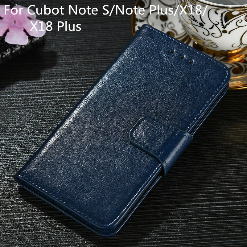 Винтаж бумажник чехол для Cubot Note S Plus X18 плюс из искусственной кожи классическая