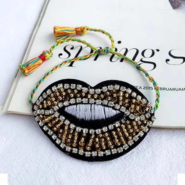 gold mouth ZINI металлические браслеты женские браслеты для щиколотки золотого цвета с синей Злой Глаз Хамса ручная оболочка турецкие ювелирные изделия браслет Бохо свадебные браслеты - Окраска металла: gold mouth