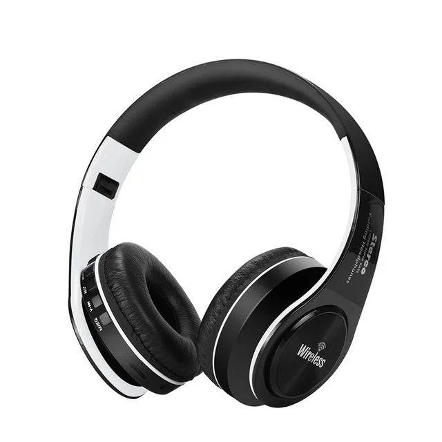 Белый Uyg Беспроводная гарнитура Bluetooth стерео наушники с микрофоном Поддержка AUX TF FM для IPhone Xiaomi телефон компьютер PC - Цвет: Белый