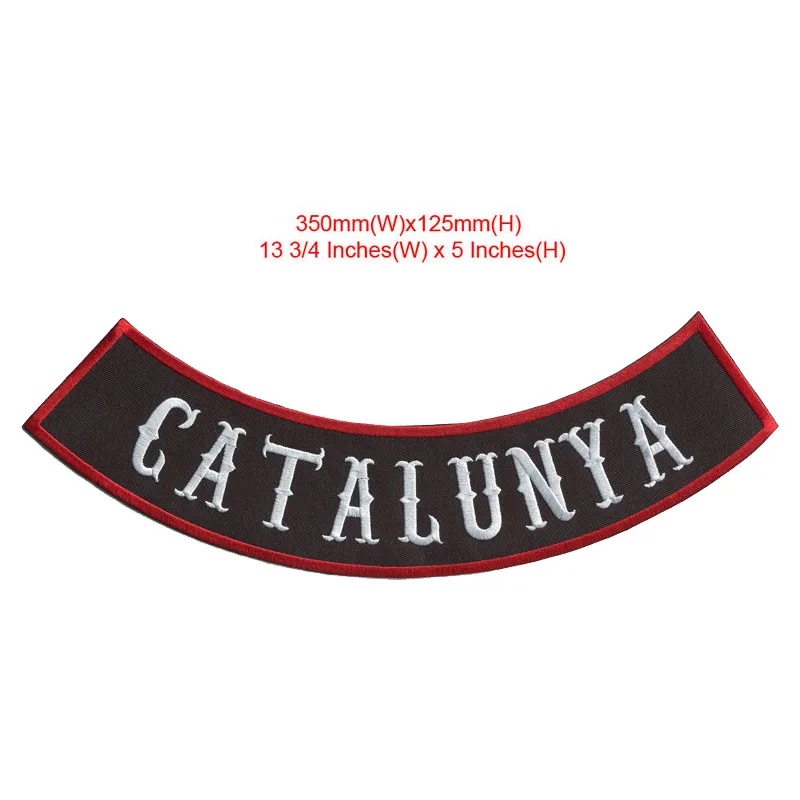 CATALUNYA рокер куртка на заднюю панель с полной защитой из заплата вышивки 350 мм