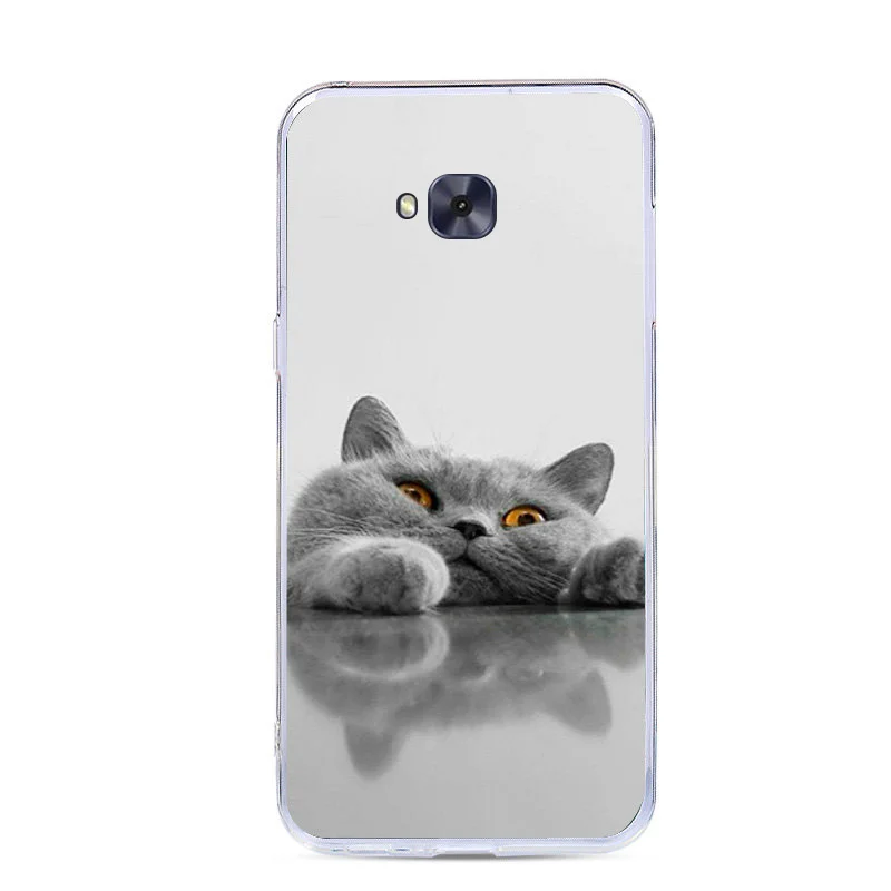 Чехол для Asus Zenfone 4 Selfie ZD553KL Мягкий силиконовый чехол ASUS ZD 553 KL Fundas Чехлы задней