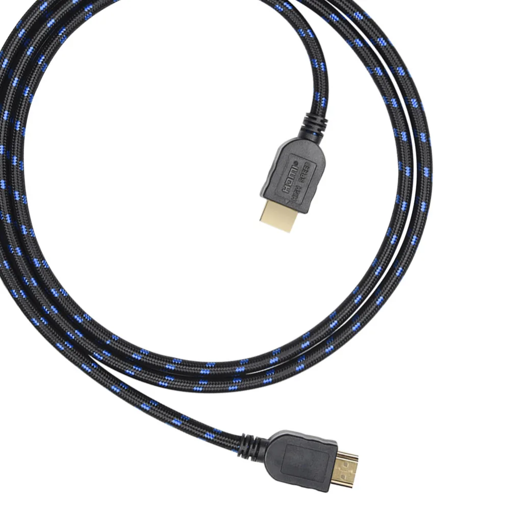 Кабель HDMI к с ферритовым кольцом плетеный кабель 4K поддержкой 3D для HD TV LCD