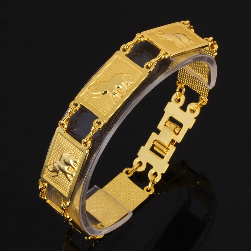 

New Cute Elephant Bracelet Chain Brand Gold Color Bracelet Chain Fashion Jewelry Gift For Women/Men H339