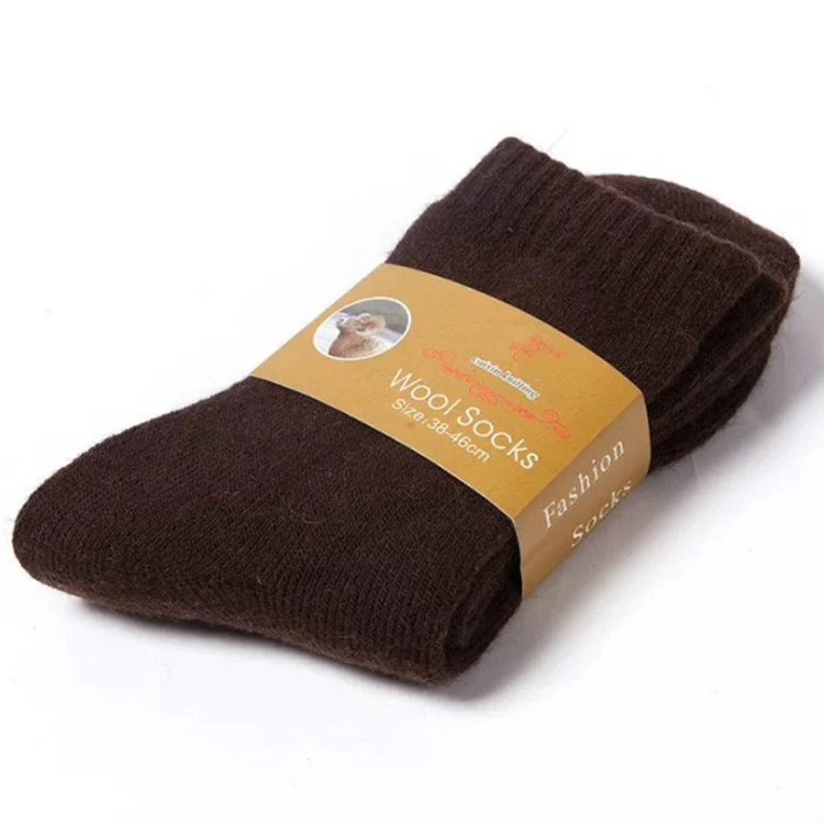 Deep coffee Модные однотонные винтажные утолщенные мужские деловое шерстяное пальто в стиле Харадзюку, теплые мужские забавные носки, хлопковые мужские носки, осенняя одежда - Цвет: Deep coffee