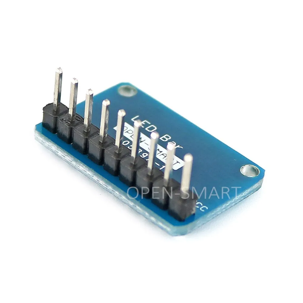 8 бит светодиодный Marquee светодиодный модуль дисплея с 4 видами цвета для Arduino низкий уровень может Llight светодиодный для MCU IO тестовый индикатор