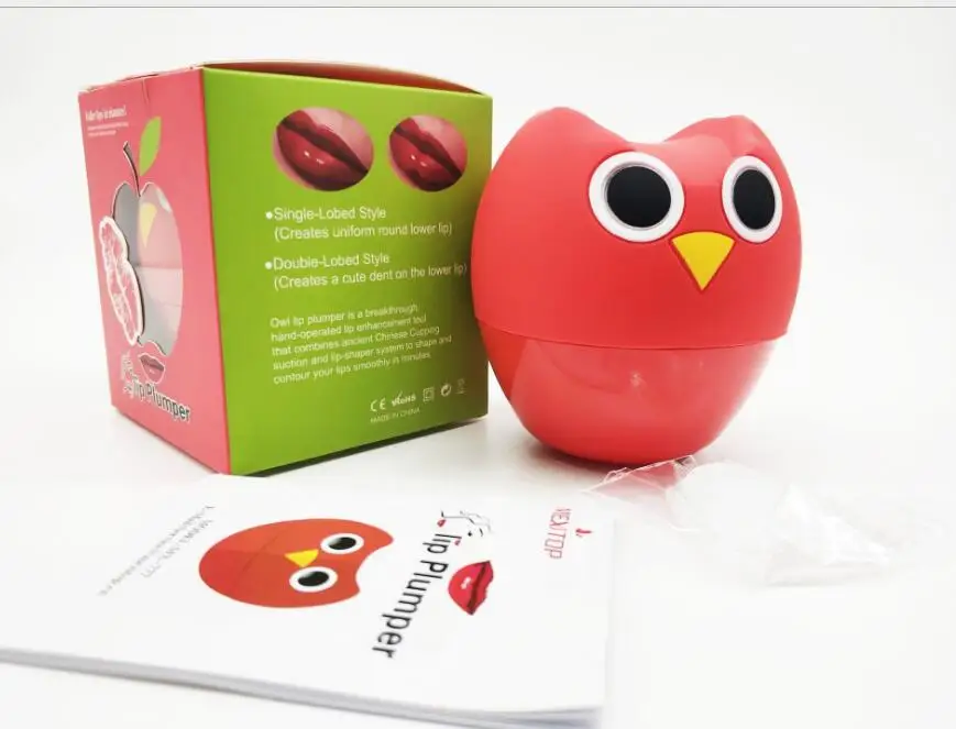 Ladies Sexy Full Lips Rich Tool Equipment Massage Silicone Owl Shape Family Body Cupping Cup |