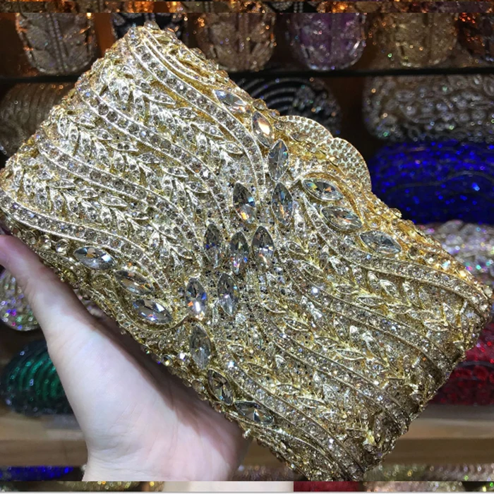 Синие золотые фиолетовые повседневные клатчи вечерние сумки Minaudiere женская