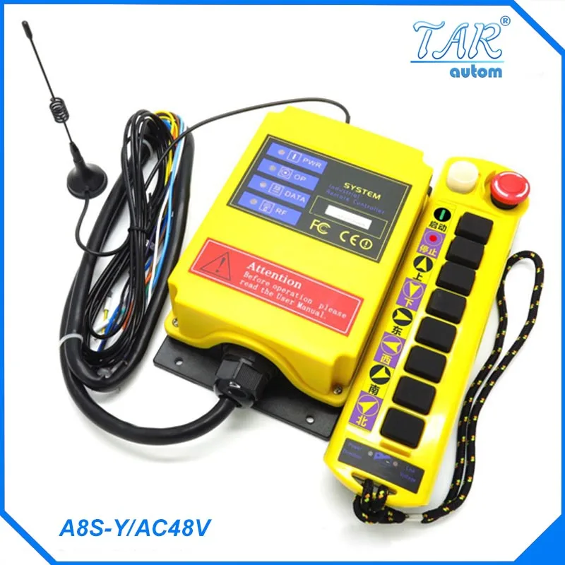 

Remote 500m nine button crane industrial wireless remote control can be customized receiver AC48V Industrial Remote Control