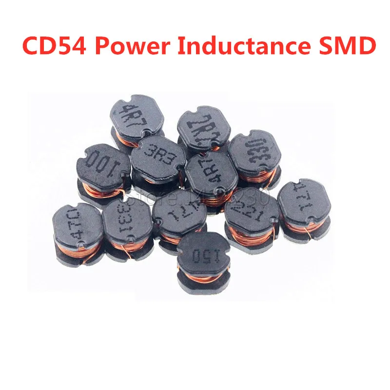 Горячие продажи SMD Индуктор CD54 мощность индуктивности 2.2UH 3.3UH 4.7UH 6.8UH 10UH 15UH 22UH 33UH 47UH