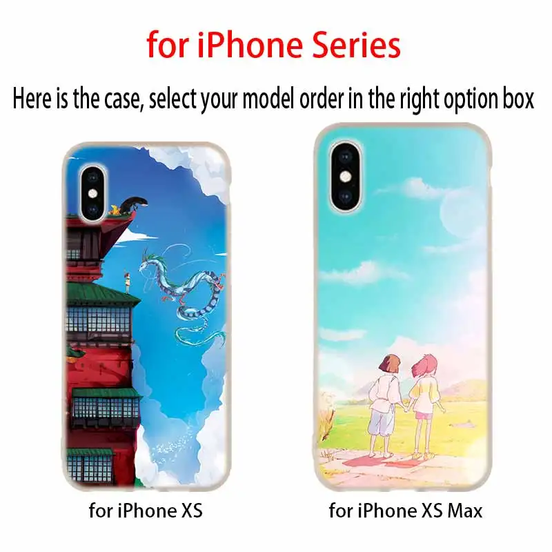 Чехлы для телефонов силиконовый мягкий чехол iPhone 11 Pro X XS Max XR 6 6S 7 8 Plus 5 4S SE Studio Ghibli