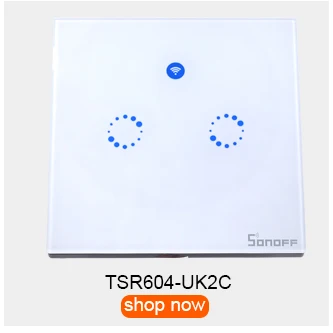 SONOFF Wifi умный настенный выключатель ЕС стеклянная панель сенсорный светильник Led 1 комплект беспроводной пульт дистанционного управления реле таймер розетка Google Home