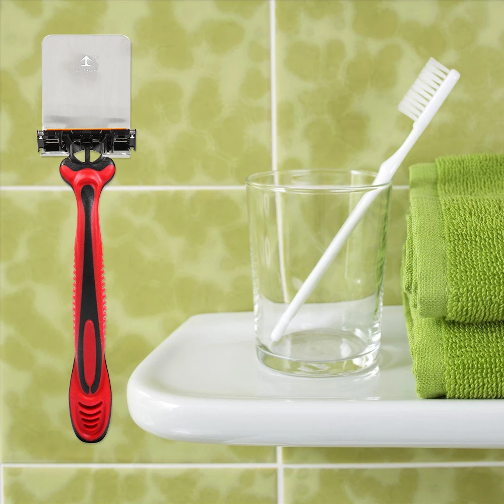 

Bathroom Products Home Storage Shaver Hook Razor Holder Shaving Rack Stainless Steel