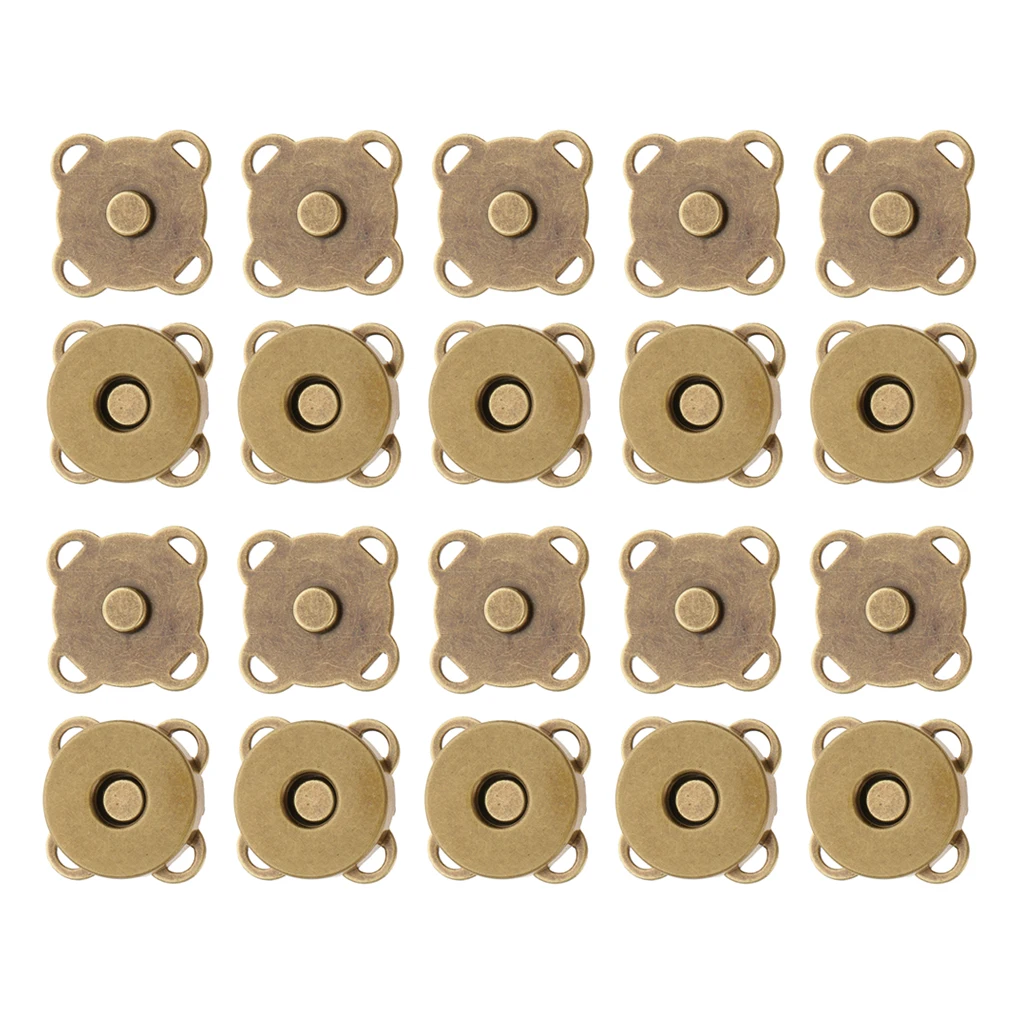 10 шт./компл. Магнитная сумка застежки под давлением пуговицы для шитья рукоделия